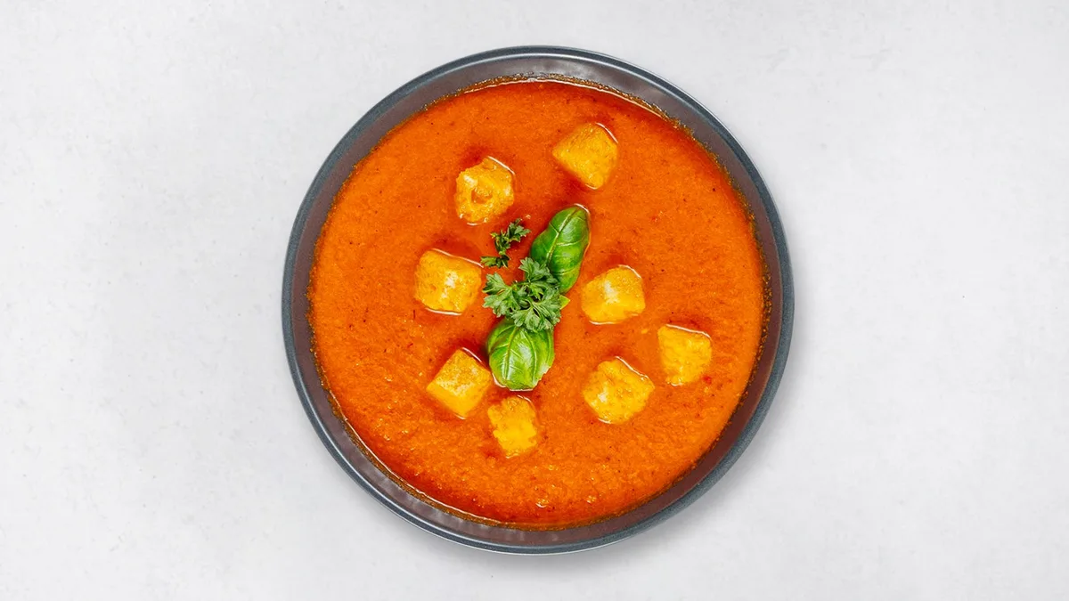 Tomaten-Basilikum-Suppe