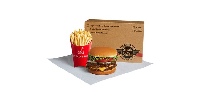 Original Double 'n Cheese Steakburger 'n Fries