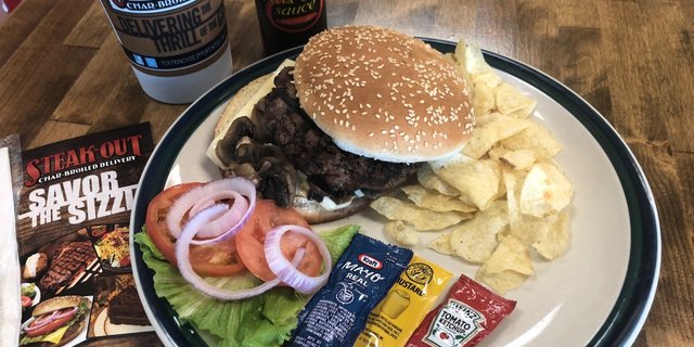 Mushroom and Swiss Burger