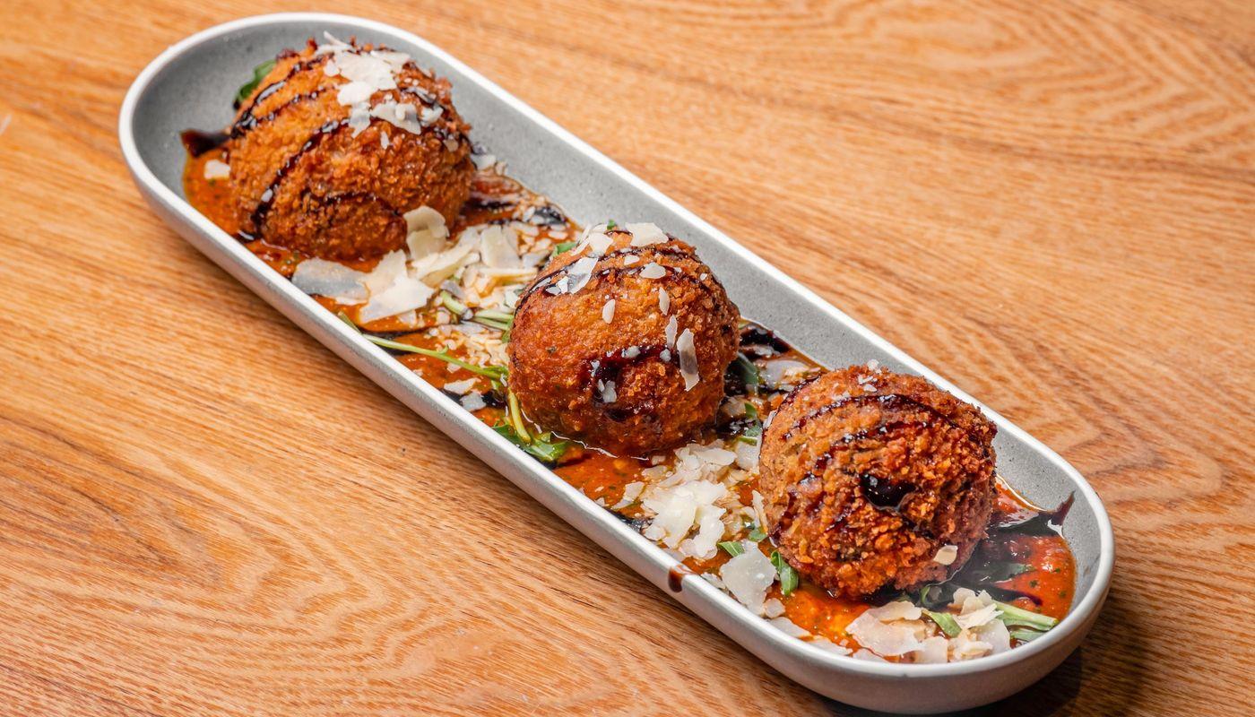 Mushroom and Cheese Arancini