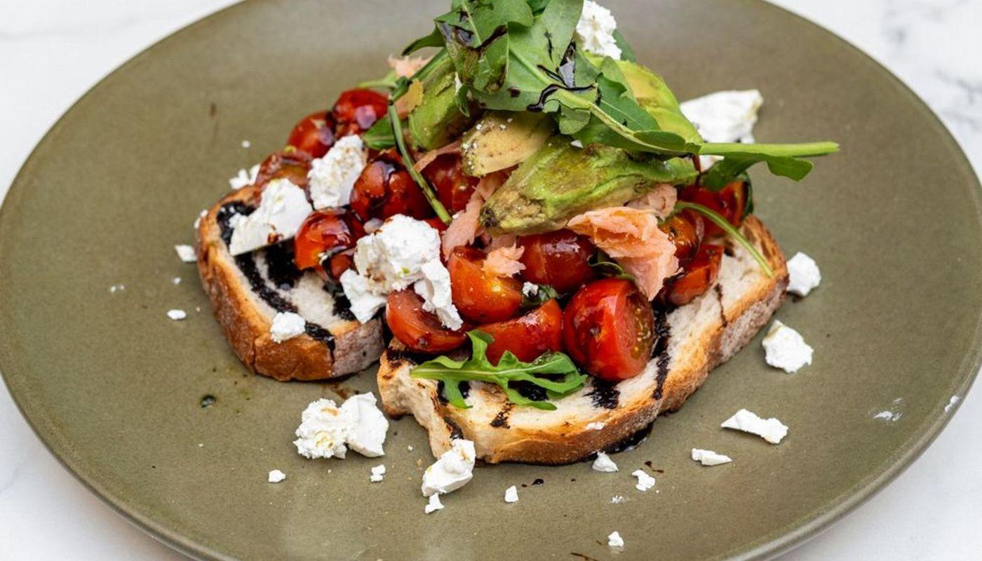 Salmon Fetta Bruschetta