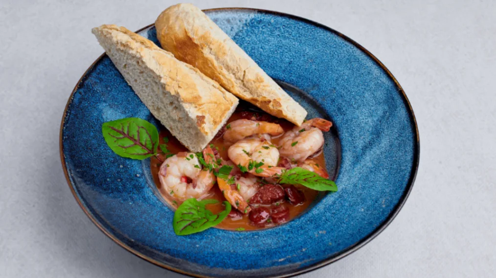 Krewetki Chorizo