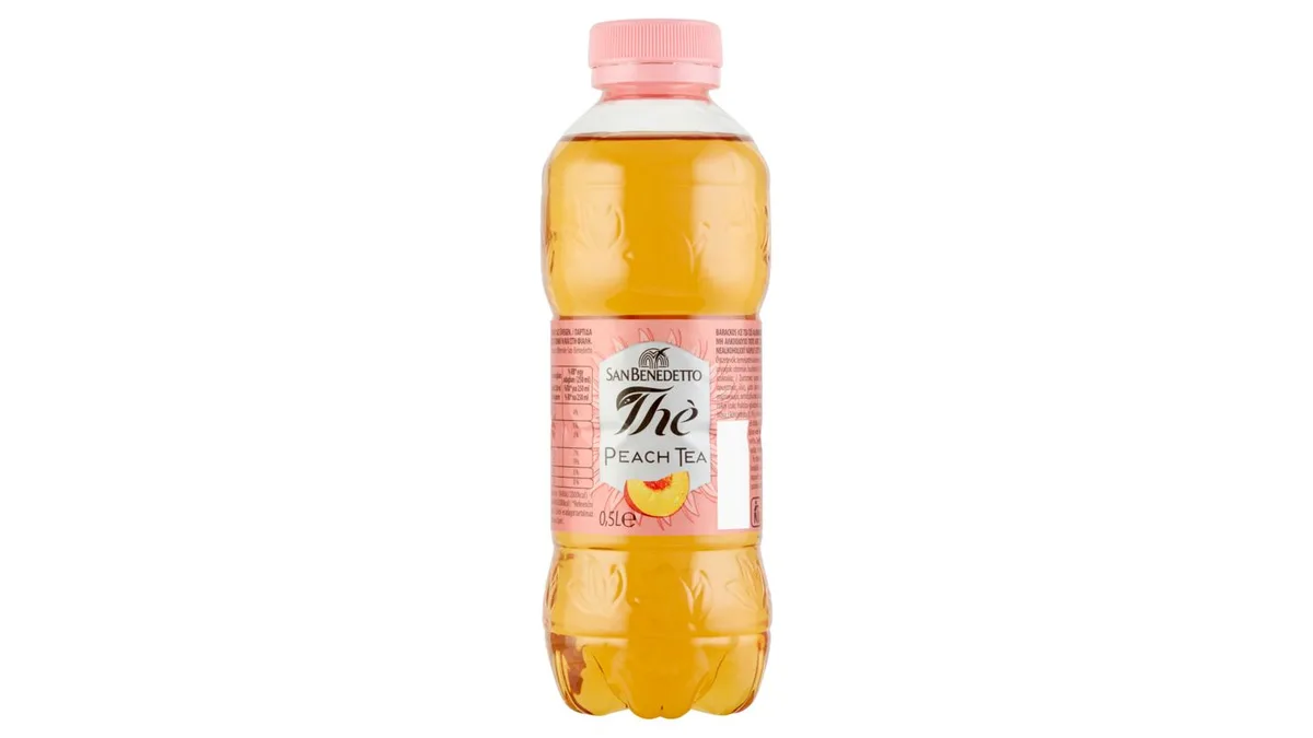 San Benedetto barackos ice tea ízű alkoholmentes üdítőital cukorral és édesítőszerekkel 0,5 l