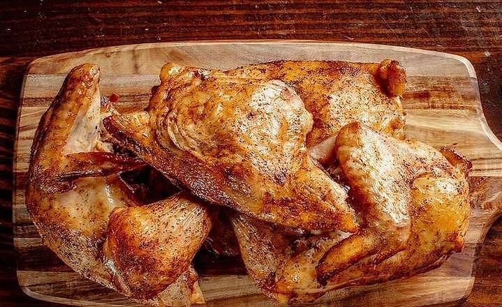 Half Smoked Chicken Dinner
