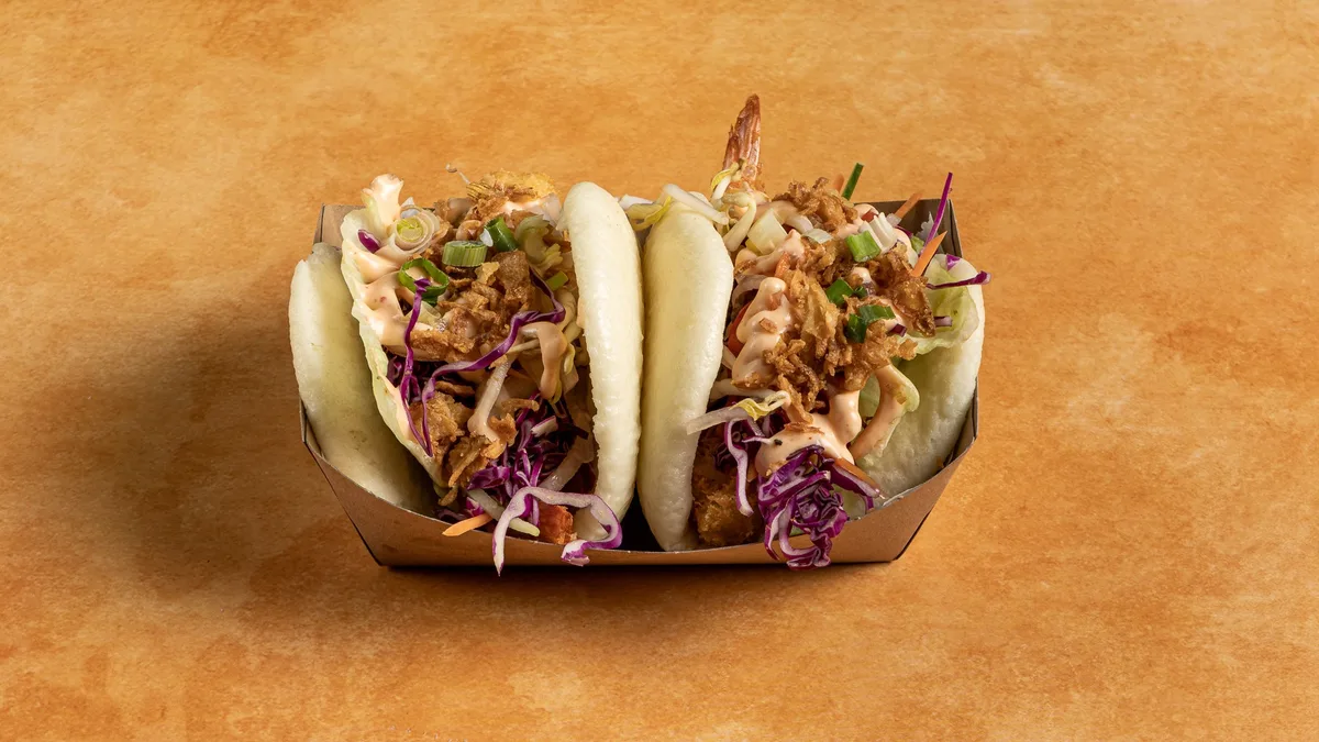 128.Tempura Shrimp Bao