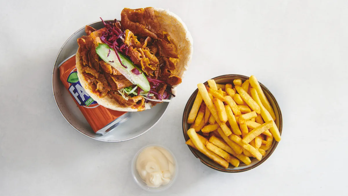 Pitabrød menu