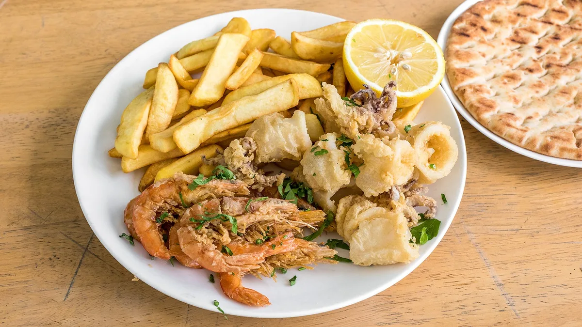 Prawns and Calamari