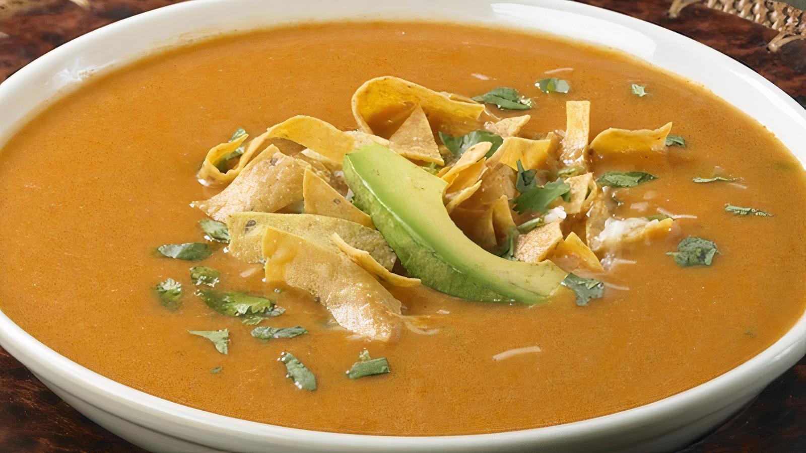 SHAREABLE CHICKEN TORTILLA SOUP