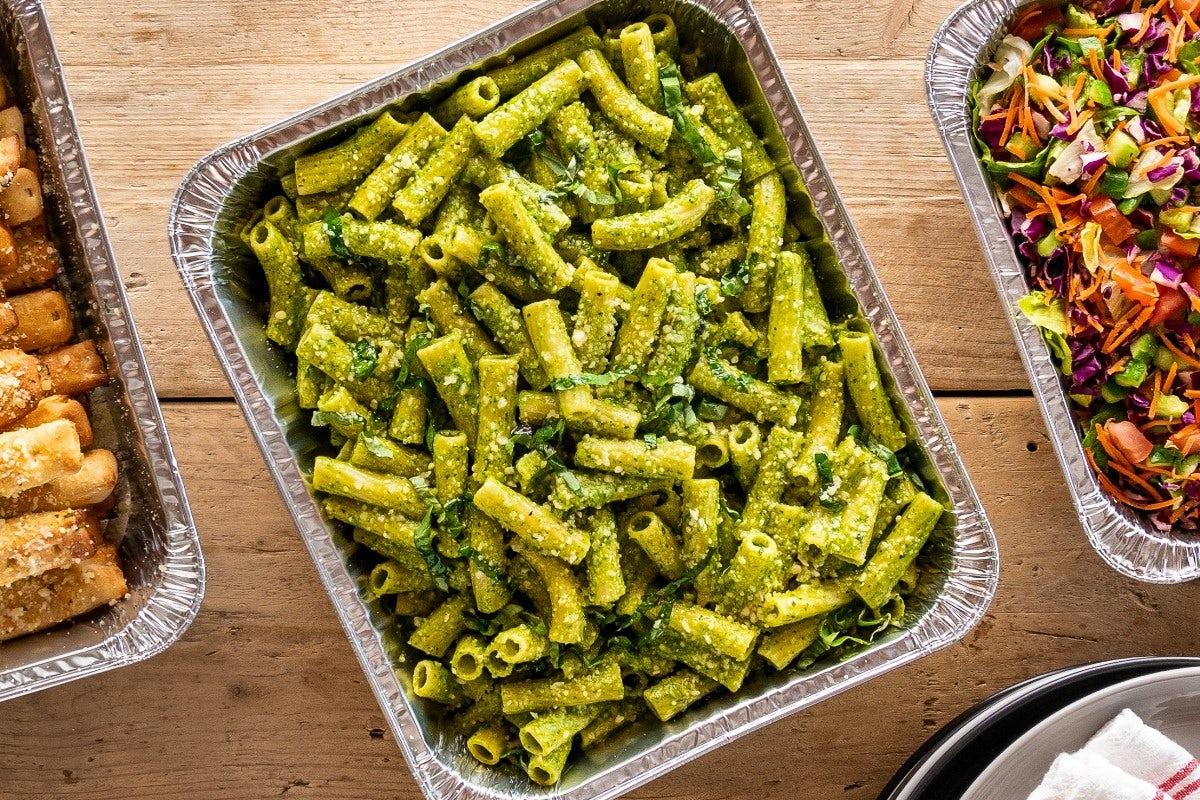 HALF PAN PESTO PASTA