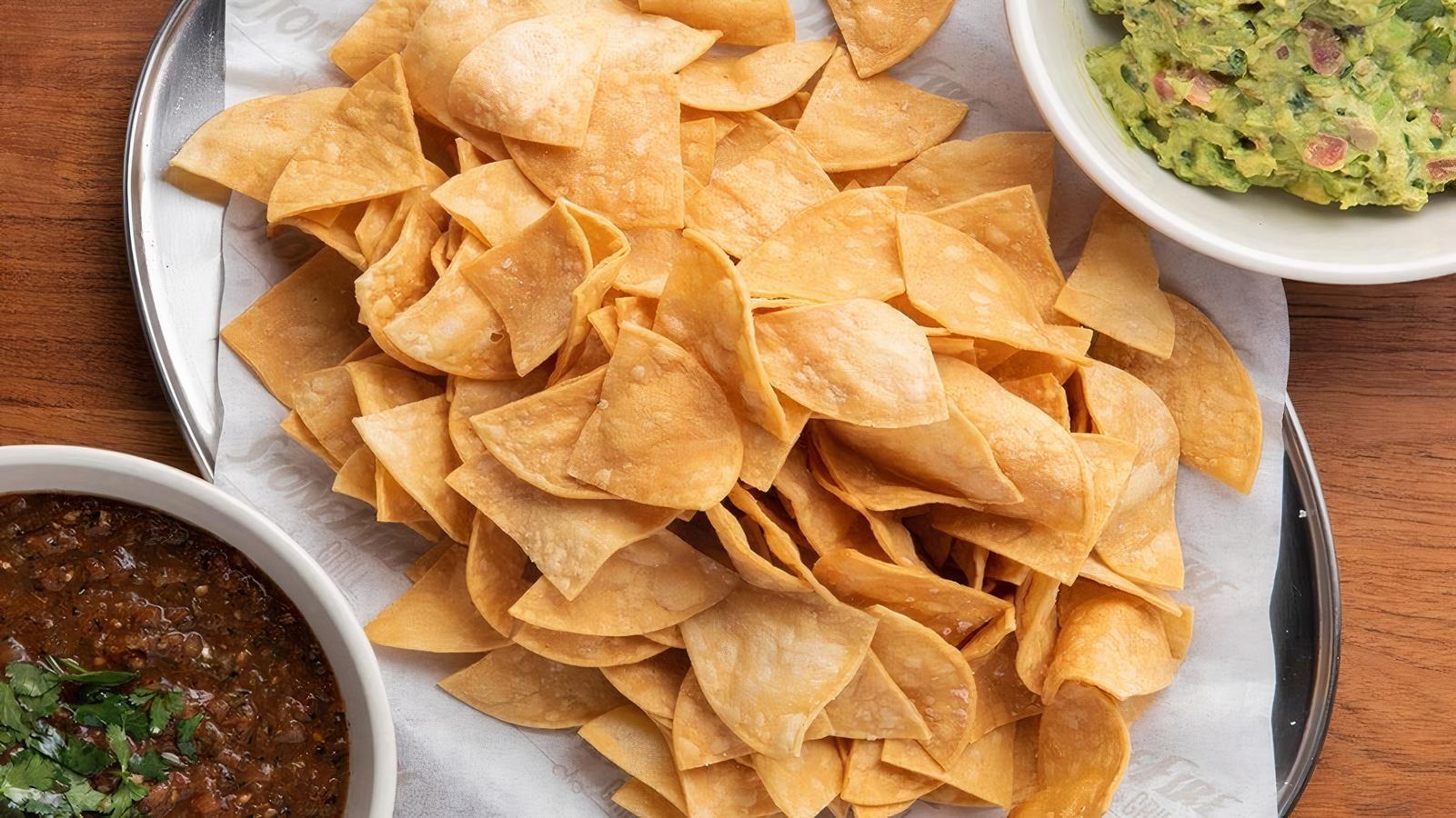 SHAREABLE CHIPS, SALSA and GUACAMOLE