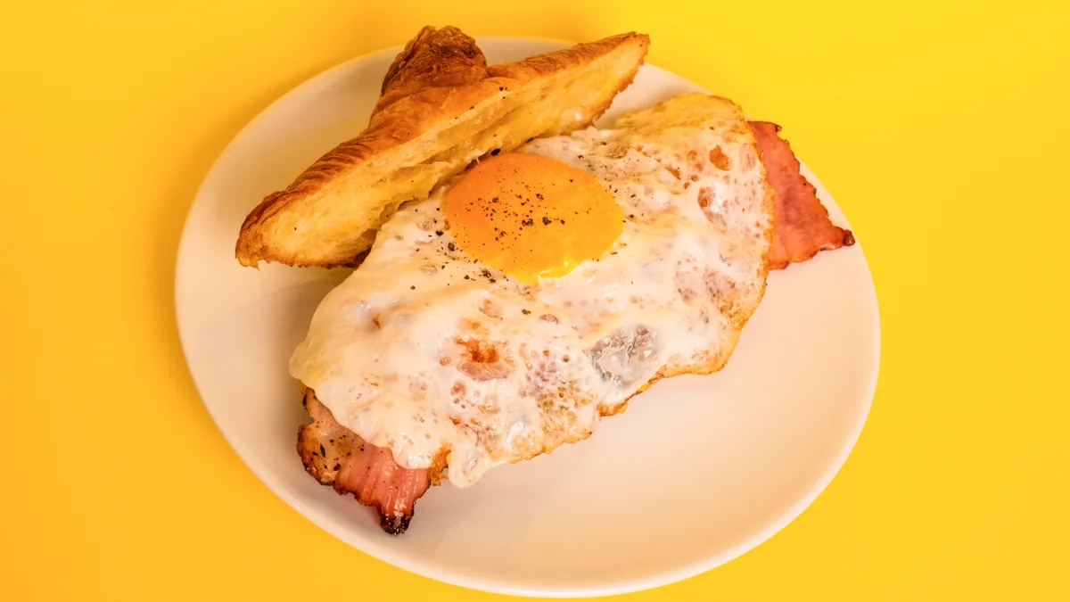 Bacon and Egg with Kimchi Mayo