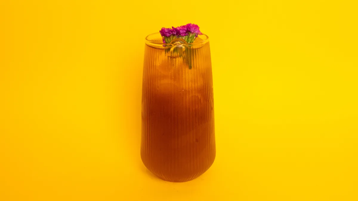 Earl grey-passion fruit lemonade