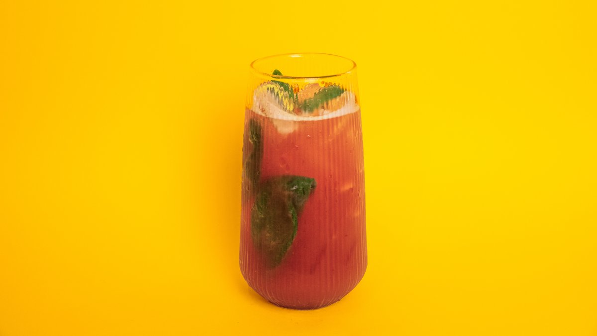 Strawberry-basil lemonade