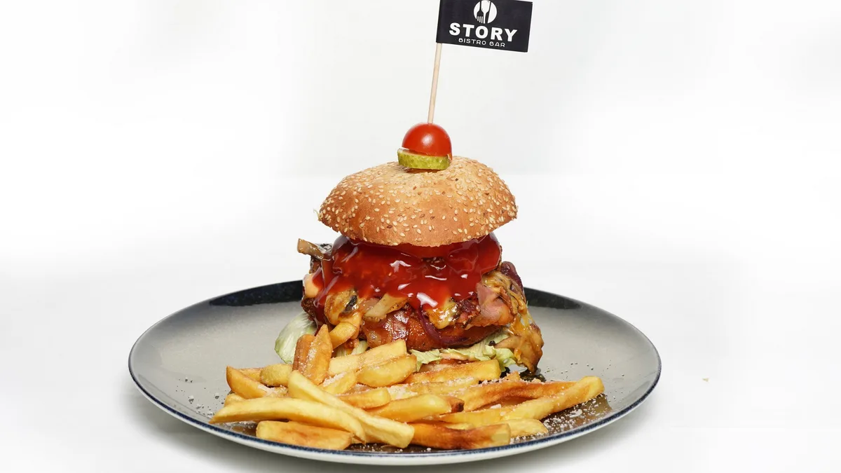 Crispy chiken burger