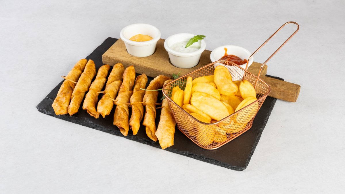 Taquitos in dollar ocvrt krompirček (8 kos)