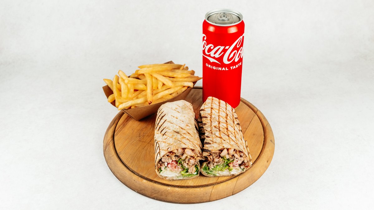 Classic kebab tortilja menu - veliki