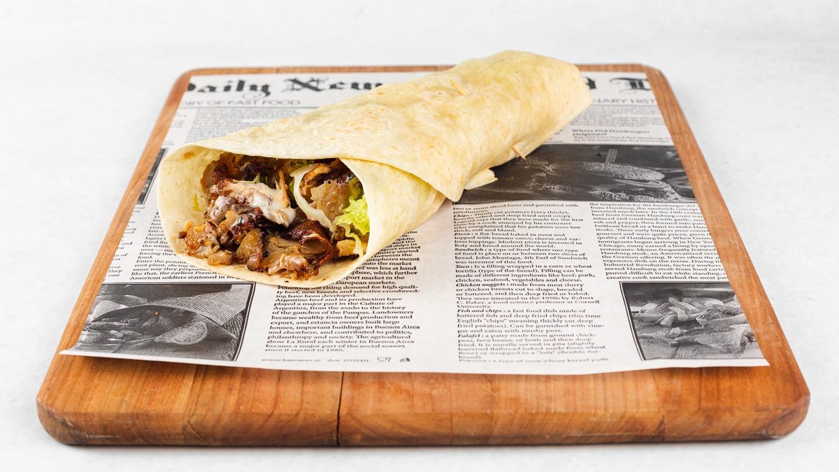 Pileća kebab tortilja - velika