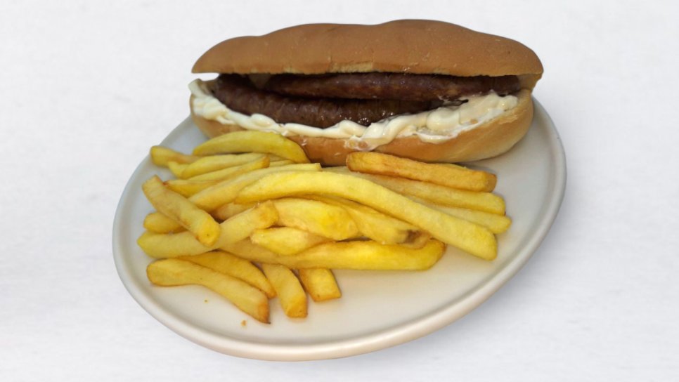 Hot dog s pečeno klobaso Menu