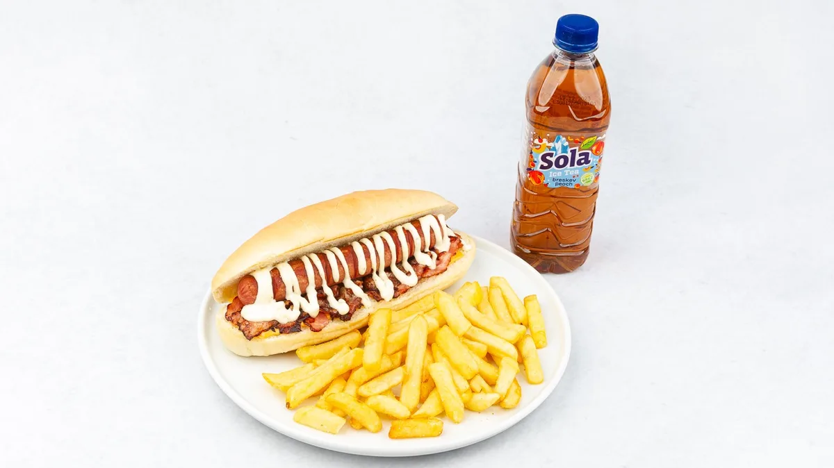 Krepki hot dog Menu