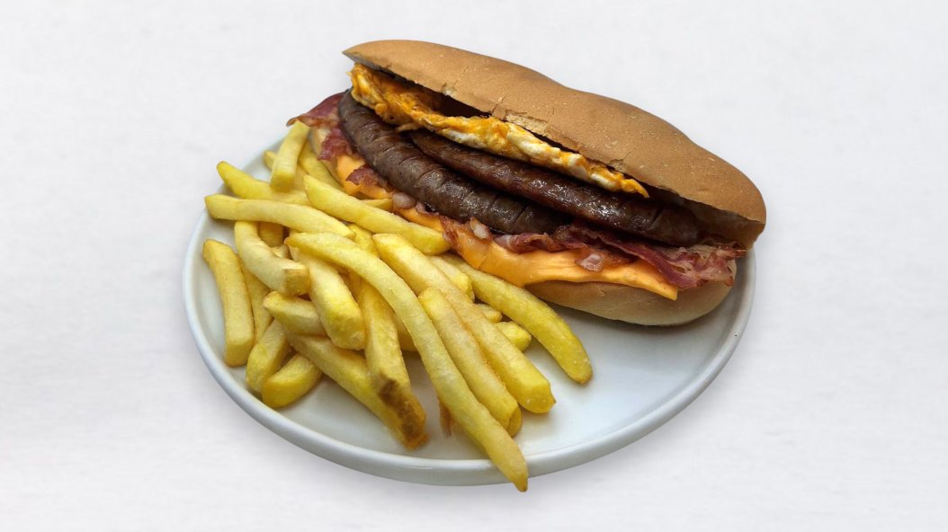 Ta močn hot dog Menu