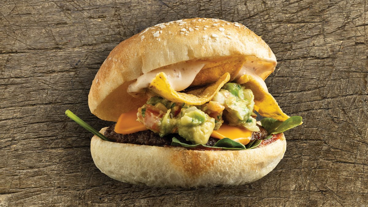 Guacamole picante burger