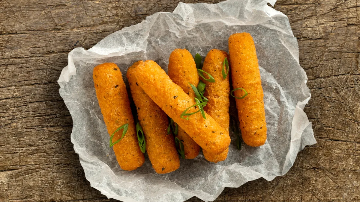 Ropogós mozzarella rudacska