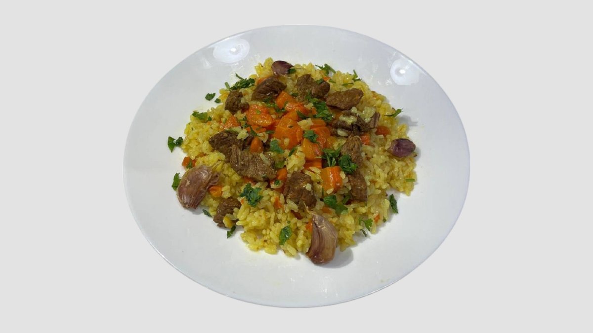 Pilaf with beef