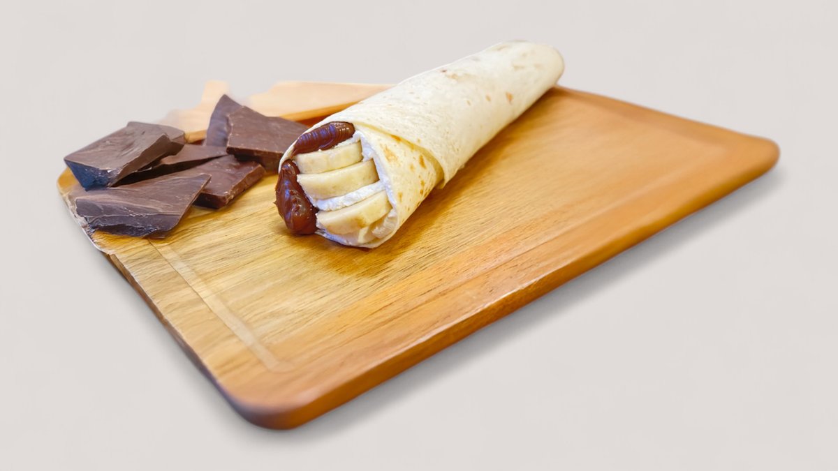 choco-banana cream wrap