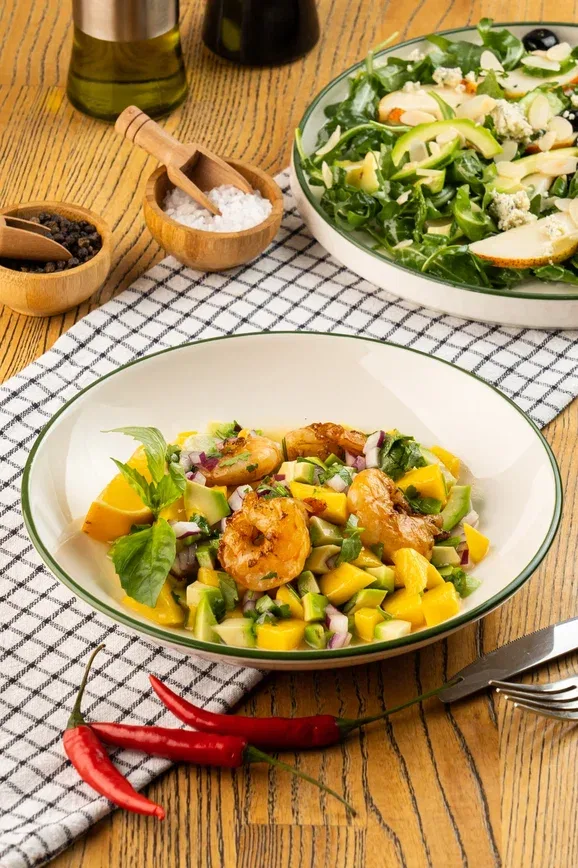 King prawns in sweet and sour sauce