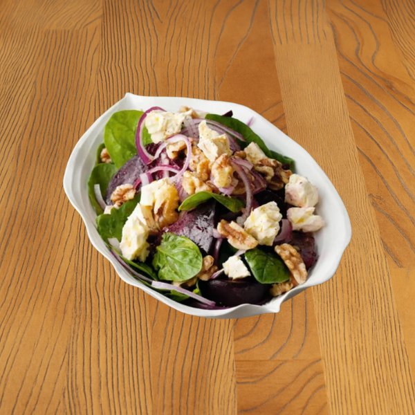 Salad with roasted beetroot and feta