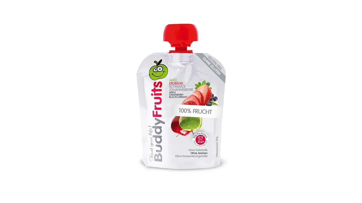 90 g Buddy Fruits Apfel and Erdbeere