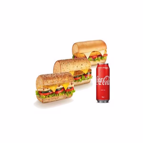 2 Subs de 15 Cm + Bebida