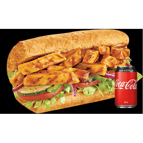 Combo Segunda - Frango Teriyaki - 15cm + Cocacola S/Aç - 350ml