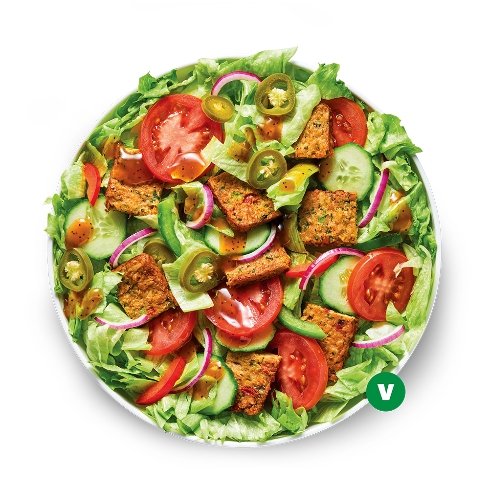 Spicy Vegan Patty - Salad