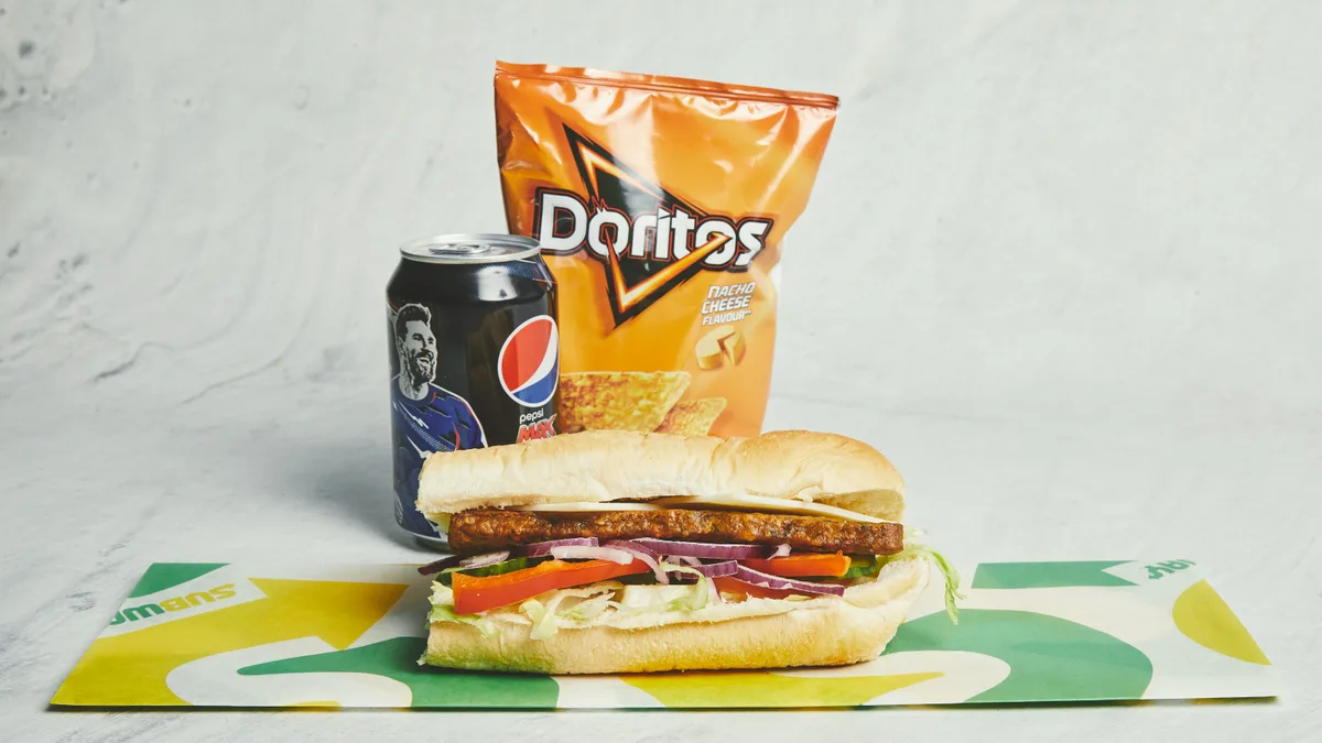 6 Inch Spicy Vegan Patty Combo