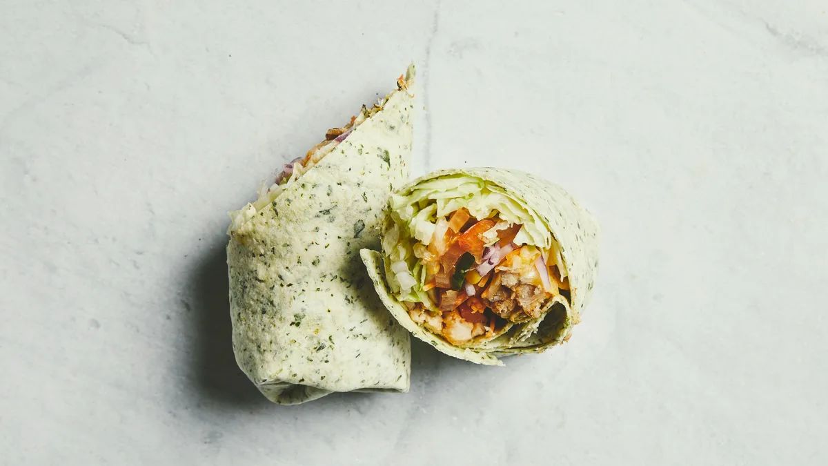 Chicken Fajita Wrap Combo