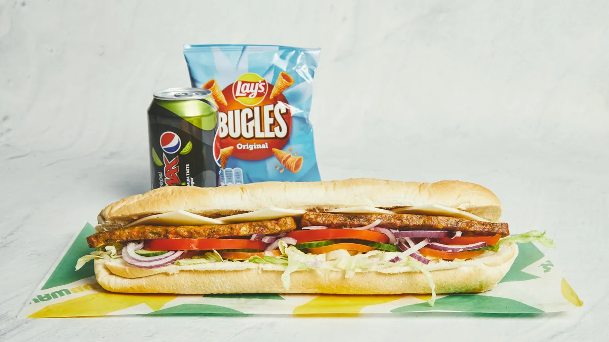 Footlong Spicy Vegan Patty Combo