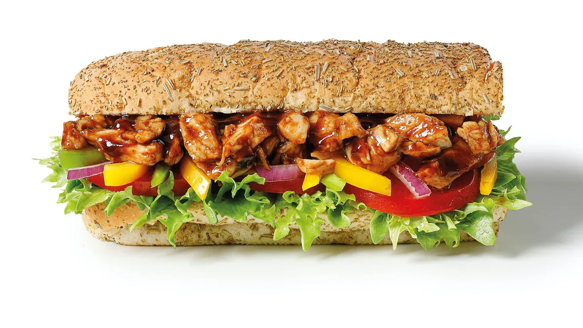 BBQ csirkés Sub (30 cm)
