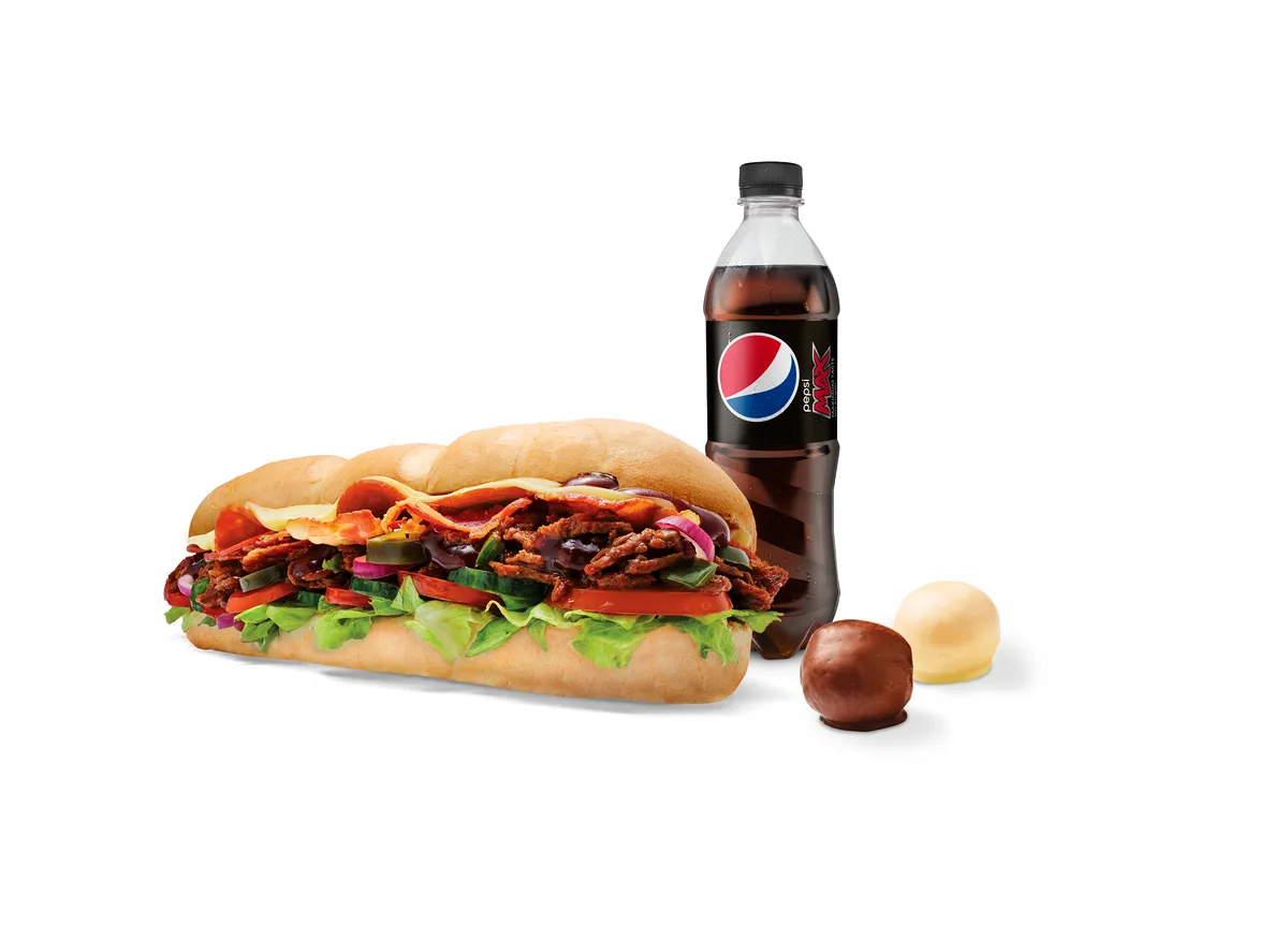 Spicy Steak and Bacon Meal Deal, 30cm