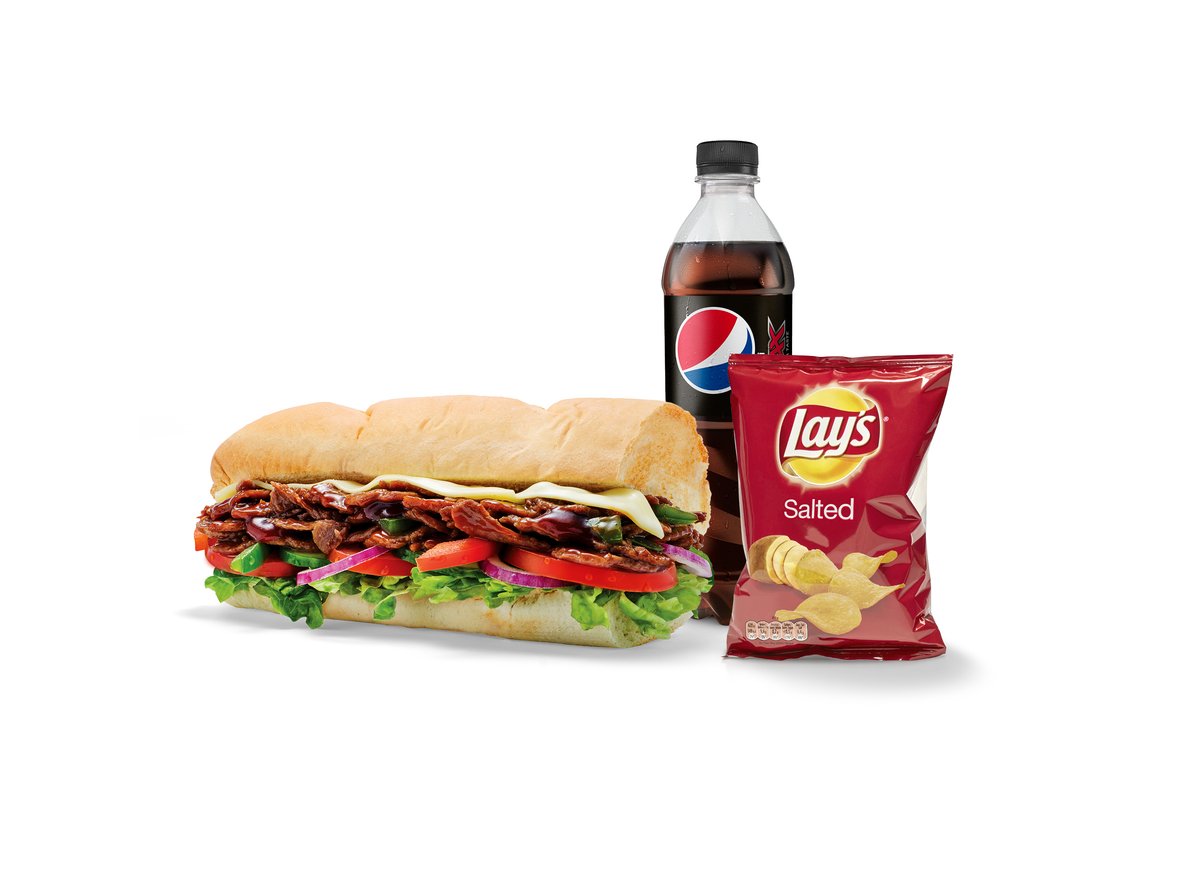 Steak and Cheese Meal Deal, 15cm