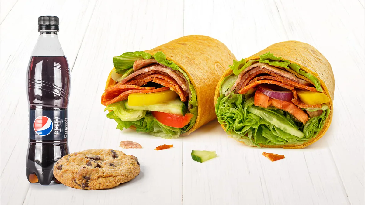 Pikanten italijanski wrap meni