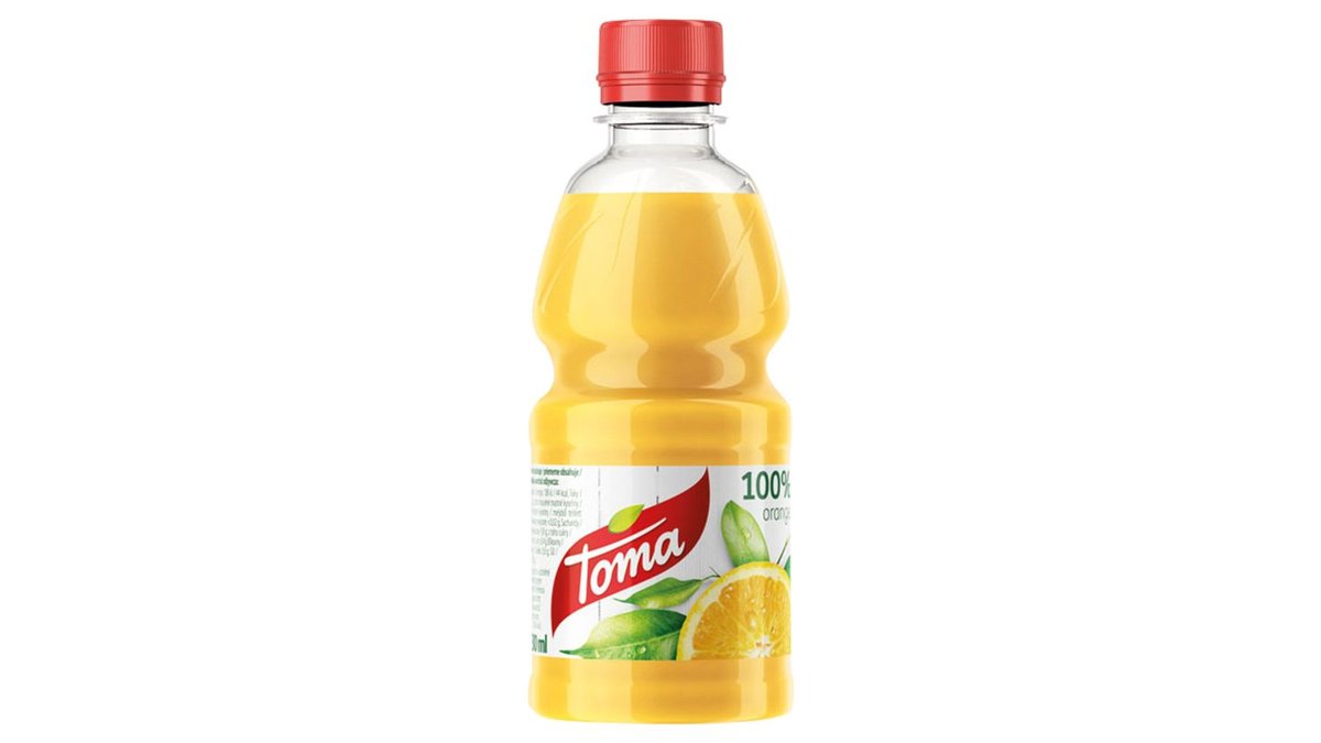 Toma Pomarančová šťava 100 % 330 ml