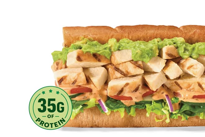 Grilled Chicken and Avocado (Footlong)