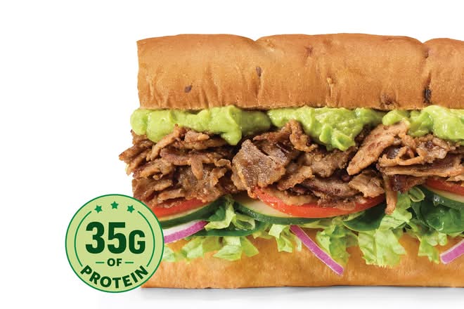 Seasoned Steak and Avocado (Footlong)