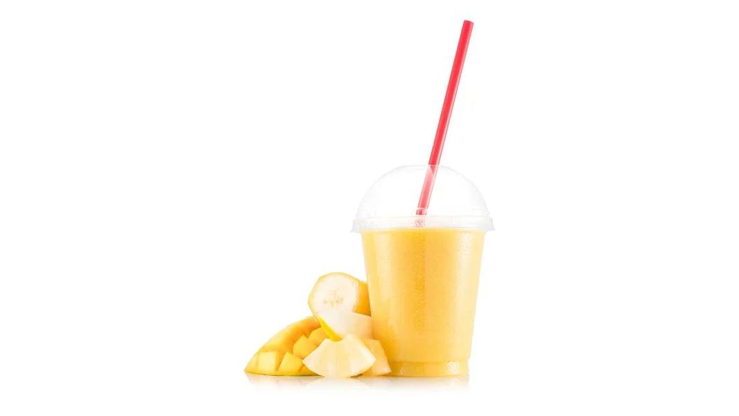 Banane, Mango, kale și lemongras suc natural de mere de la producători locali