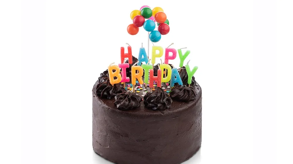HAPPY BIRTHDAY FUDGY CHOCOLATE CAKE (10sz)