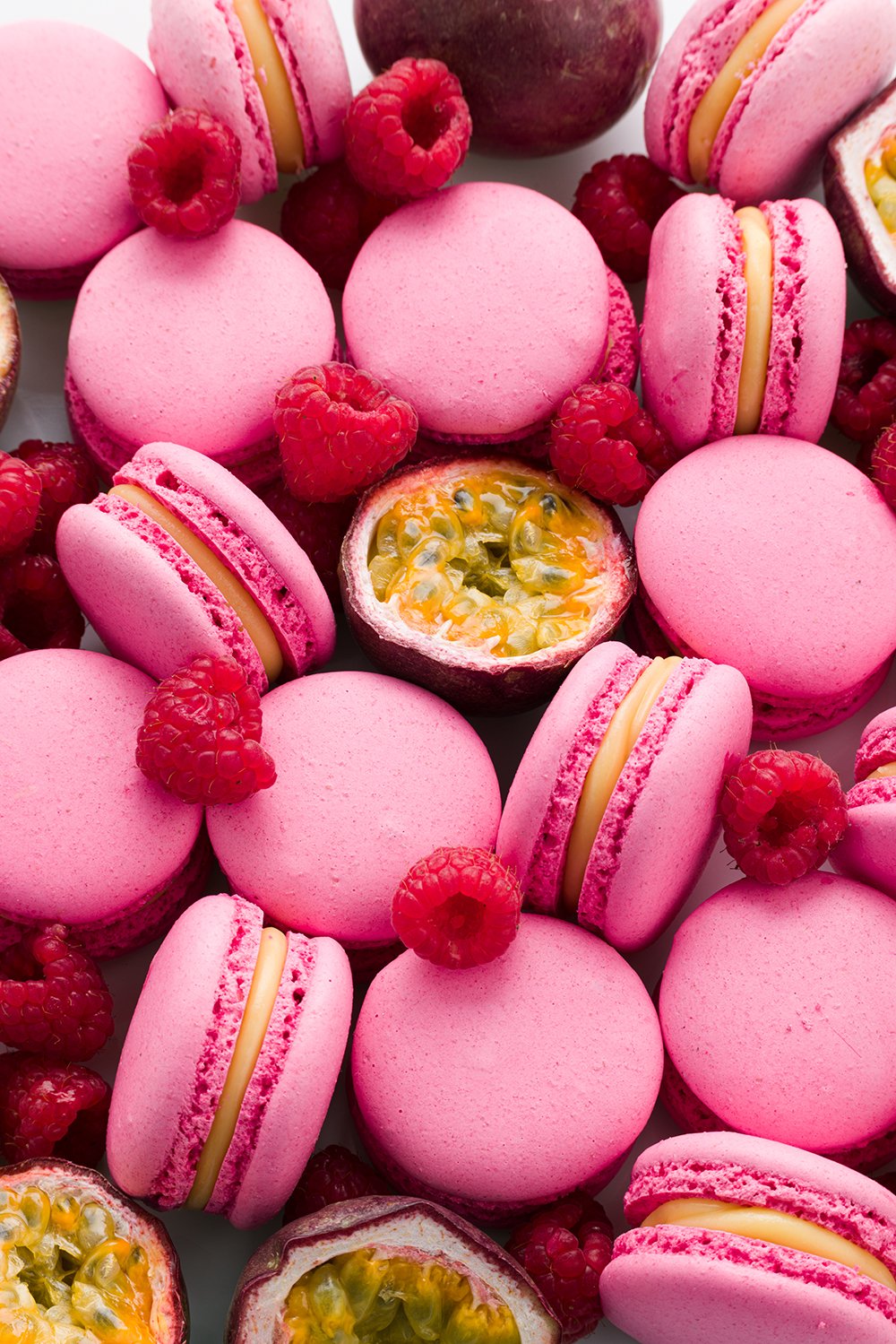 MARACUJÁS MÁLNA MACARON