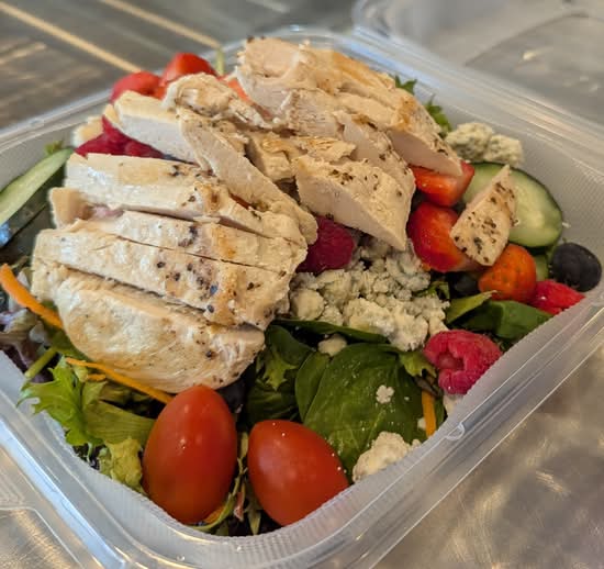 Berry blue salad