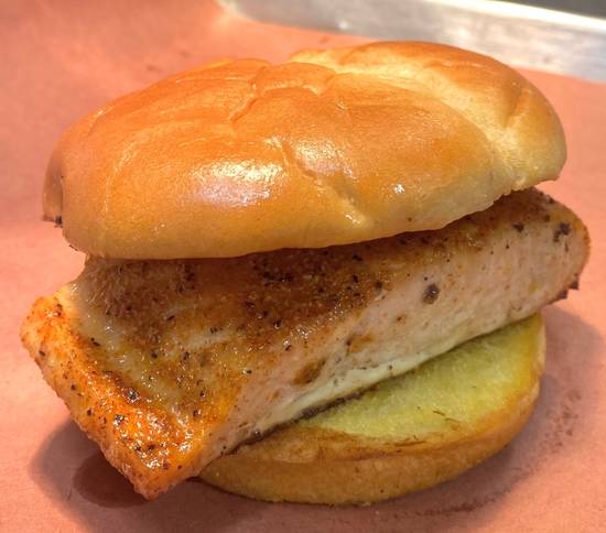 5oz Salmon Sandwich + 1 side