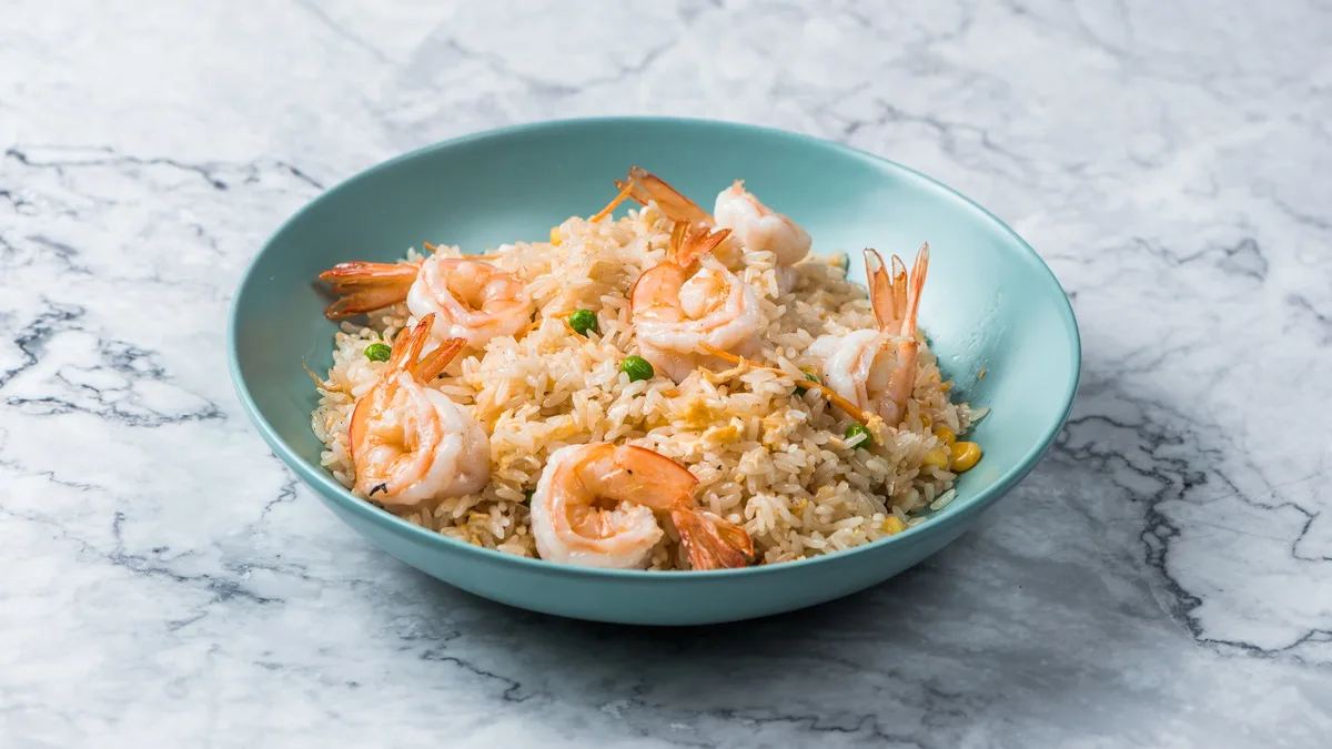 72) Fried Rice with Prawns